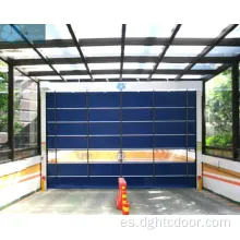 Puerta de garaje plegable de apilamiento de PVC de alta velocidad